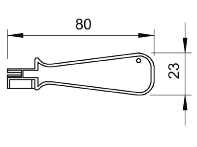 Mazeichnung 1 OBO LSA TOOL Auflegewerkzeug