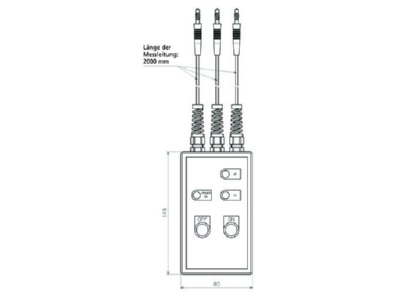 Dimensional drawing 1 DEHN PV DCA PC LRM Phase comparator
