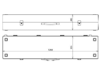 Dimensional drawing DEHN TRS MS Cleaning kit for electrical devices