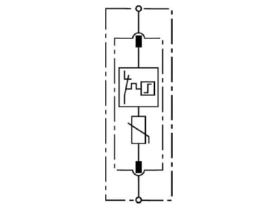 Circuit diagram 1 DEHN DG S 440 Surge protection for power supply
