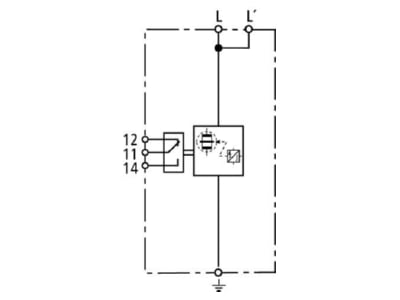 Schaltbild 1 Dehn DBM 1 760 FM Blitzstromableiter DEHNbloc Maxi