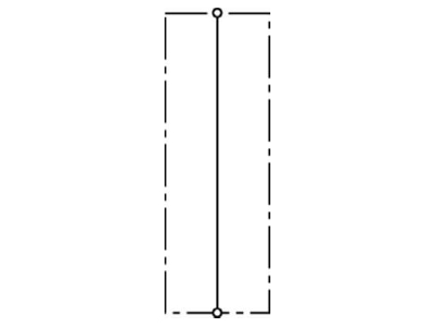 Circuit diagram 1 DEHN DK 25 Through wiring clamp
