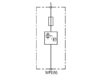 Circuit diagram 1 Dehn DVCI 1 255 Combined arrester for power systems
