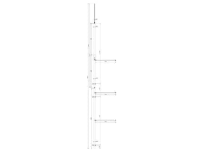 Dimensional drawing 1 DEHN 105470 Interception rod
