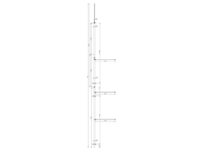 Dimensional drawing 2 DEHN 105470 Interception rod