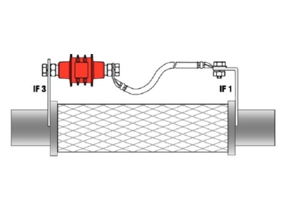 Circuit diagram 1 Dehn EXFS 100 Spark gap for lighting protection
