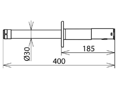 Mazeichnung Dehn EG SK STK 400 Erdungsgriff f  Spindel m Sechsk 