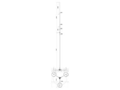 Mazeichnung 2 Dehn FS D40 22 16  105550 Fangstange 105500ALDBS KB STTZN FS D40 22 16 105550