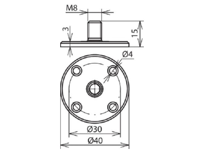 Dimensional drawing 1 DEHN 297025 Mounting material
