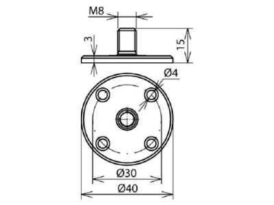 Dimensional drawing 2 DEHN 297025 Mounting material
