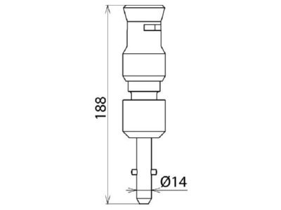 Dimensional drawing 1 DEHN 765006 Accessories for safety equipment
