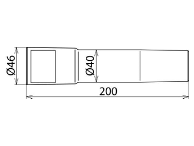 Dimensional drawing 2 DEHN 785521 Accessories for safety equipment
