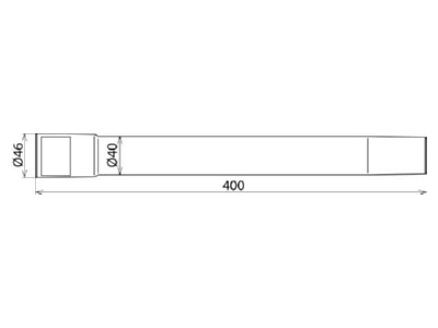 Dimensional drawing 1 DEHN 785523 Accessories for safety equipment
