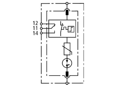 Circuit diagram 1 DEHN 952089 Surge protection for power supply
