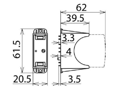 Circuit diagram 3 DEHN 952710 Basic element for surge protection