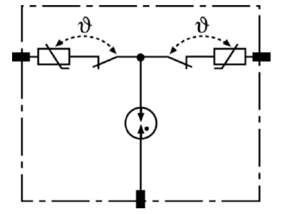 Circuit diagram 1 DEHN 953013 Surge protection device 60V 1 pole
