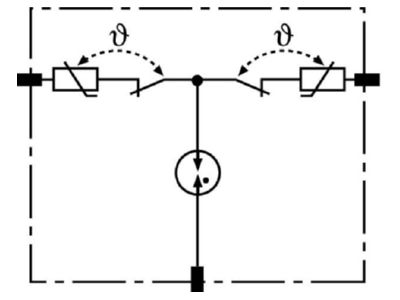 Circuit diagram 2 DEHN 953013 Surge protection device 60V 1 pole
