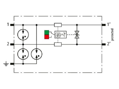 Circuit diagram 1 DEHN BCO CL2 BD EX 24 Surge protection for signal systems
