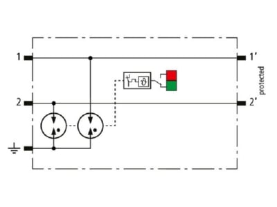 Circuit diagram 1 DEHN BCO ML2 B 180 Lightning arrester for signal systems
