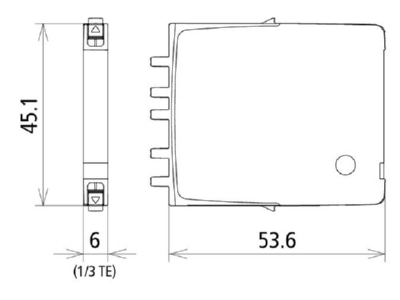 Dimensional drawing 2 DEHN BCO MOD ML2 BD EX 24 Surge protection for signal systems