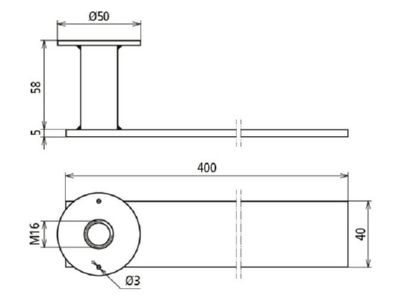 Dimensional drawing 1 DEHN DBEB1 EBS15 03 19 Embedded rebar ground termination point
