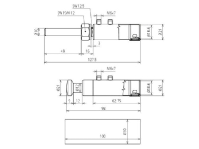 Mazeichnung 1 DEHN HVI LI PL ASS 819645 Anschlussset HVI LI PL ASS819645