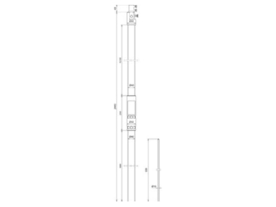 Mazeichnung 1 DEHN SR D40 2400  105674 Stuetzrohr f  HVI lightplus D40mm  L2400mm SR D40 2400 105674