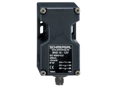 Product image Schmersal BNS 16 12ZV ST1 Transponder safety proximity switch 8mm
