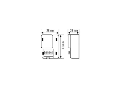 Mazeichnung ESYLUX PROTECTOR K RELAY Schaltrelais PROTECTOR Schaltre 