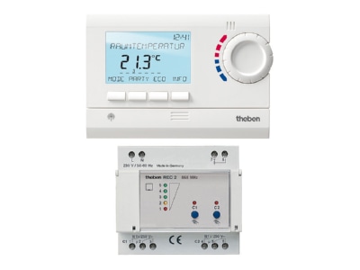 Product image Theben RAM 833top2 HF Set 2 Room clock thermostat
