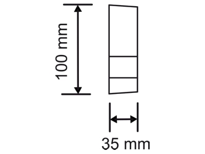 Dimensional drawing 1 Busch Jaeger 6854 AGM 201 Movement sensor 12m
