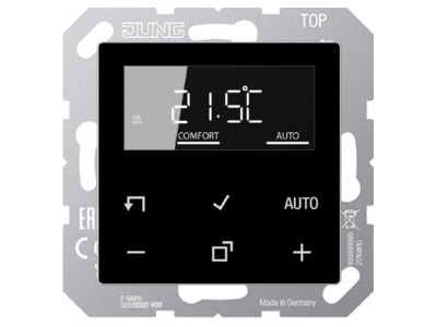 Product image Jung TR D A 1790 SW Room clock thermostat 5   30 C
