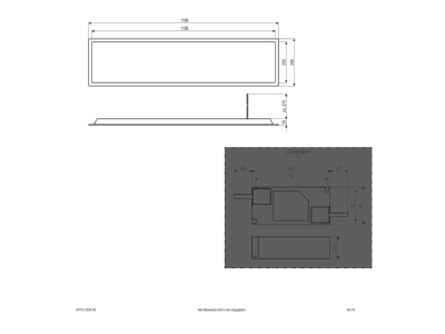 Dimensional drawing EVN BPTU12300140 Ceiling  wall luminaire