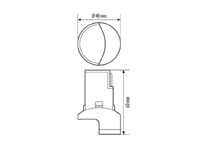 Mazeichnung ESYLUX ALVA BL  EL10521850 DALI Bewegungsmelder fuer ALVA ALVA BL EL10521850