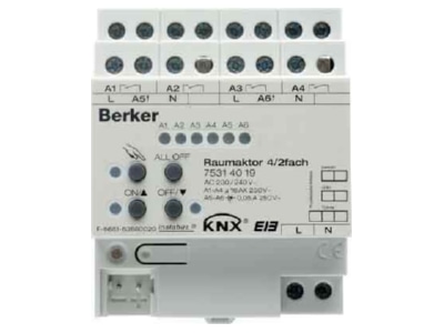 Product image 1 Berker 75314019 EIB  KNX heating actuator 
