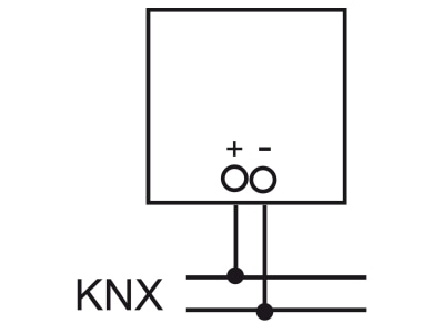 Connection diagram Busch Jaeger 6138 11 83 EIB  KNX room thermostat 
