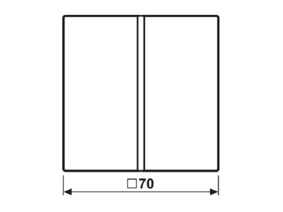 Mazeichnung 1 Jung LS 401 TSA WW Tastensatz 1 fach aws komplett