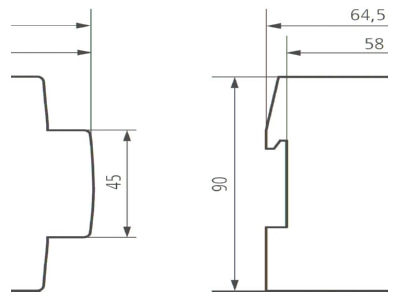 Mazeichnung Theben 9070880 Linienkoppler KNX