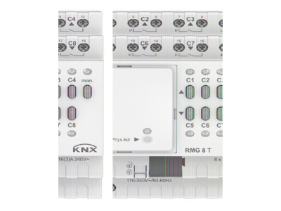 Produktbild Theben RMG 8 T KNX EIB  KNX Schaltaktor 8fach oder Jalousieaktor 4fach  MIX2  Grundmodul 