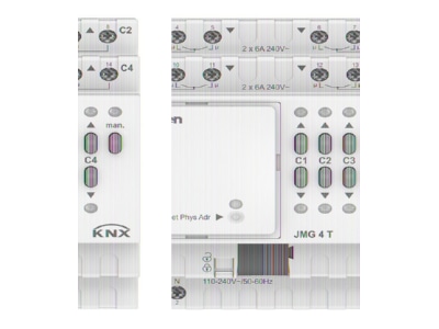 Produktbild Theben JMG 4 T KNX EIB  KNX Jalousieaktor 4fach  MIX2  Grundmodul 