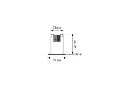 Mazeichnung ESYLUX LS FLAT mini KNX Lichtsensor fuer KNX System