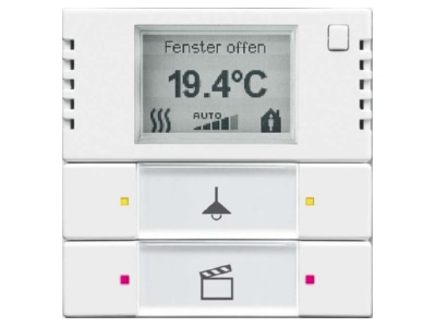 Product image Busch Jaeger 6128 28 84 Control 2 4 fold with room temperature controller  studio white 
