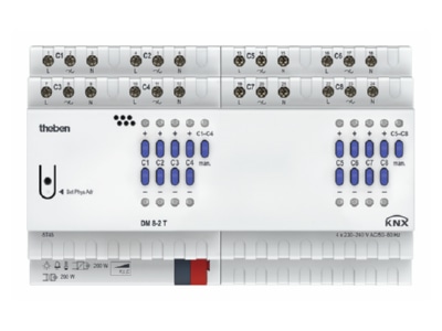 Produktbild Theben DM 8 2 T KNX EIB  KNX Dimmaktor 8fach  8x200VA 