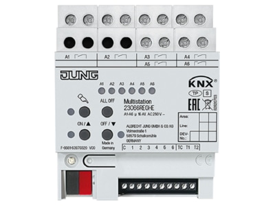 Product image Jung 23066 REGHE EIB  KNX button panel 
