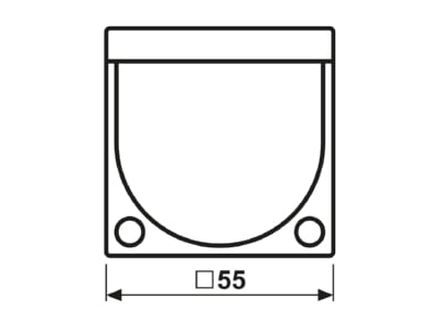 Mazeichnung Jung A 3281 KNX Automatik Schalter 2 20m Standard