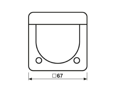 Masszeichnung Jung CD 3281 GR KNX Automatik Schalter 2 20m Standard