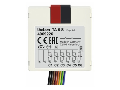 Product image Theben TA 6 S KNX EIB  KNX touch sensor 
