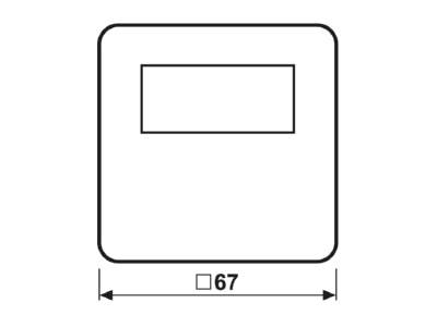 Dimensional drawing 1 Jung BT CD 1791 WW Room clock thermostat 5   30 C
