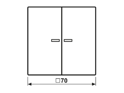 Dimensional drawing 1 Jung BT LS 17102 P WW Intelligent control element white
