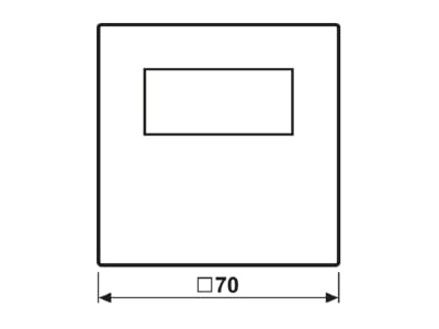 Mazeichnung 2 Jung BT LS 1791 SW Raumthermostat JUNG HOME